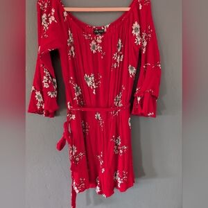 City Chic Size 14 Floral Romper